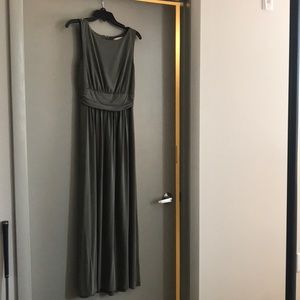 Olive green Loft maxi dress